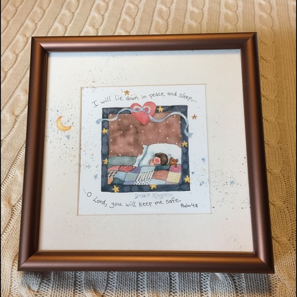 Debbie Kingston Other - Debbie Kingston framed nursery baby scripture